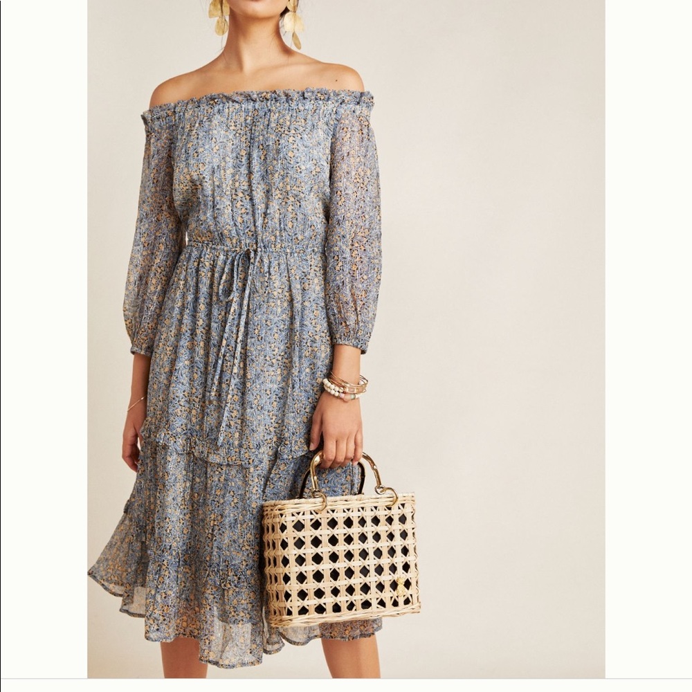 Kira Off-The-Shoulder Peasant Dress